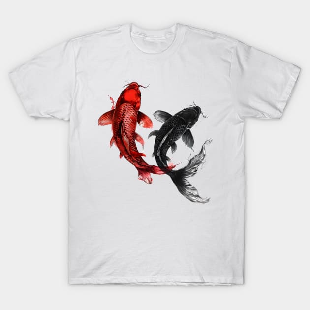 Koi T-Shirt by DejaReve